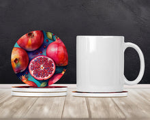 Load image into Gallery viewer, Colorful Pomegranates Large Sandstone Coasters Pack of 4