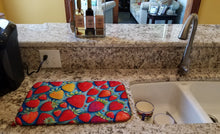 Load image into Gallery viewer, Colorful Strawberries Dish Drying Mat