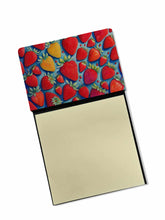 Load image into Gallery viewer, Colorful Strawberries Sticky Note Holder- Refiilable Desk Accessory Note Pad