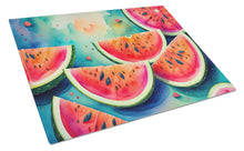 Load image into Gallery viewer, Colorful Watermelons Glass Cutting Boards – Durable, Decorative Kitchen Art Large