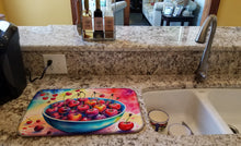 Load image into Gallery viewer, Colorful Cherries Dish Drying Mat