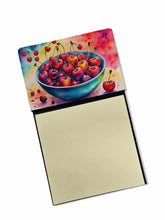 Load image into Gallery viewer, Colorful Cherries Sticky Note Holder- Refiilable Desk Accessory Note Pad