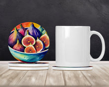 Load image into Gallery viewer, Colorful Figs Large Sandstone Coasters Pack of 4