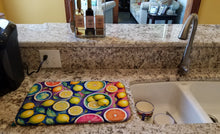 Load image into Gallery viewer, Colorful Lemons Dish Drying Mat