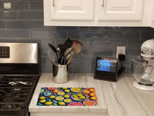 Load image into Gallery viewer, Colorful Lemons Glass Cutting Boards – Durable, Decorative Kitchen Art Large