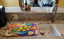 Load image into Gallery viewer, Colorful Lemons Dish Drying Mat
