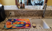 Load image into Gallery viewer, Colorful Oranges Dish Drying Mat