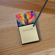 Load image into Gallery viewer, Colorful Pineapple Sticky Note Holder- Refiilable Desk Accessory Note Pad