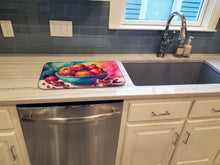 Load image into Gallery viewer, Colorful Pomegranates Dish Drying Mat