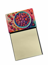Load image into Gallery viewer, Colorful Raspberries Sticky Note Holder- Refiilable Desk Accessory Note Pad