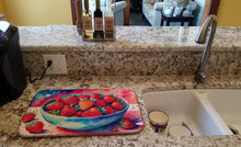 Load image into Gallery viewer, Colorful Strawberries Dish Drying Mat