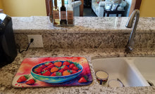 Load image into Gallery viewer, Colorful Strawberries Dish Drying Mat