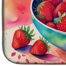 Load image into Gallery viewer, Colorful Strawberries Dish Drying Mat