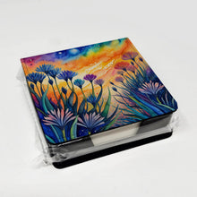Load image into Gallery viewer, Colorful Agapanthus PU Leather Note Paper Holder