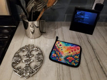 Load image into Gallery viewer, Colorful Alstroemerias Pot Holders - Set of 2 Decorative Kitchen Helpers | Made in the USA