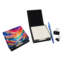 Load image into Gallery viewer, Colorful Amaranths PU Leather Note Paper Holder