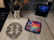 Load image into Gallery viewer, Colorful Amaranths Pot Holders - Set of 2 Decorative Kitchen Helpers | Made in the USA