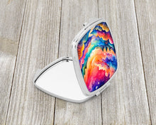 Load image into Gallery viewer, Colorful Amaranths Compact Mirror – Stylish Purse Mirror with Artistic Covers