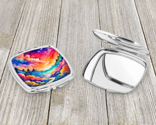 Load image into Gallery viewer, Colorful Amaranths Compact Mirror – Stylish Purse Mirror with Artistic Covers
