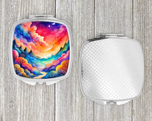 Load image into Gallery viewer, Colorful Amaranths Compact Mirror – Stylish Purse Mirror with Artistic Covers