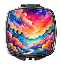 Load image into Gallery viewer, Colorful Amaranths Compact Mirror – Stylish Purse Mirror with Artistic Covers