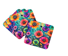 Load image into Gallery viewer, Colorful Anemones Foam Coaster