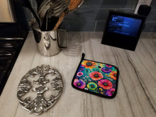 Load image into Gallery viewer, Colorful Anemones Pot Holders - Set of 2 Decorative Kitchen Helpers | Made in the USA
