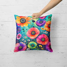 Load image into Gallery viewer, Colorful Anemones Fabric Decorative Pillow