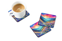 Load image into Gallery viewer, Colorful Annual Larkspur Foam Coaster