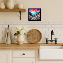 Load image into Gallery viewer, Colorful Annual Larkspur Framed Metal Print