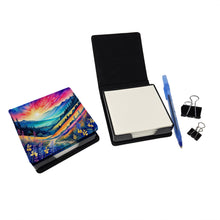 Load image into Gallery viewer, Colorful Annual Larkspur PU Leather Note Paper Holder