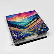 Load image into Gallery viewer, Colorful Annual Larkspur PU Leather Note Paper Holder
