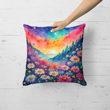 Load image into Gallery viewer, Colorful Asters Fabric Decorative Pillow