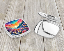 Load image into Gallery viewer, Colorful Asters Compact Mirror – Stylish Purse Mirror with Artistic Covers