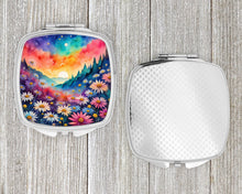 Load image into Gallery viewer, Colorful Asters Compact Mirror – Stylish Purse Mirror with Artistic Covers