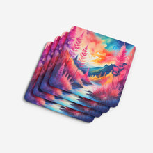 Load image into Gallery viewer, Colorful Astilbe Foam Coaster