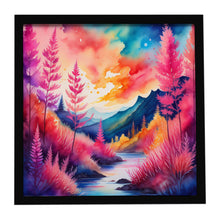Load image into Gallery viewer, Colorful Astilbe Framed Metal Print
