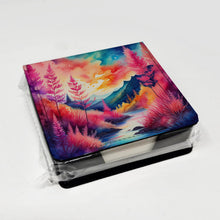 Load image into Gallery viewer, Colorful Astilbe PU Leather Note Paper Holder