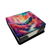 Load image into Gallery viewer, Colorful Astilbe PU Leather Note Paper Holder