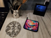 Load image into Gallery viewer, Colorful Astilbe Pot Holders - Set of 2 Decorative Kitchen Helpers | Made in the USA