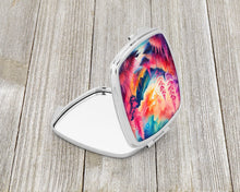 Load image into Gallery viewer, Colorful Astilbe Compact Mirror – Stylish Purse Mirror with Artistic Covers