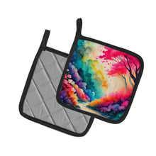 Load image into Gallery viewer, Colorful Azaleas Pot Holders - Set of 2 Decorative Kitchen Helpers | Made in the USA