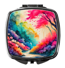 Load image into Gallery viewer, Colorful Azaleas Compact Mirror – Stylish Purse Mirror with Artistic Covers