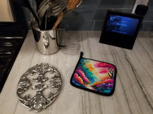 Load image into Gallery viewer, Colorful Azaleas Pot Holders - Set of 2 Decorative Kitchen Helpers | Made in the USA