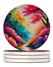 Load image into Gallery viewer, Colorful Azaleas Large Sandstone Coasters Pack of 4