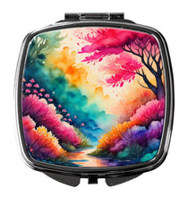 Load image into Gallery viewer, Colorful Azaleas Compact Mirror – Stylish Purse Mirror with Artistic Covers