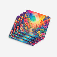 Load image into Gallery viewer, Colorful Begonias Foam Coaster