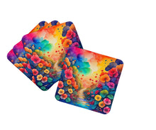 Load image into Gallery viewer, Colorful Begonias Foam Coaster