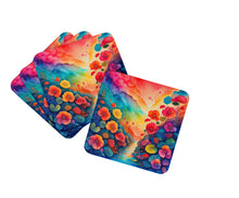 Load image into Gallery viewer, Colorful Begonias Foam Coaster