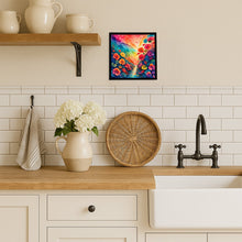 Load image into Gallery viewer, Colorful Begonias Framed Metal Print